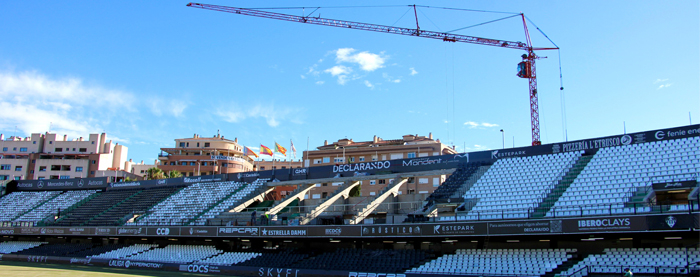 El edil ha anunciado que "las obras que afectan al estadio están adelantándose aprovechando las dos jornadas consecutivas donde el CD Castellón juega como visitante y estarán finalizadas en Navidad"